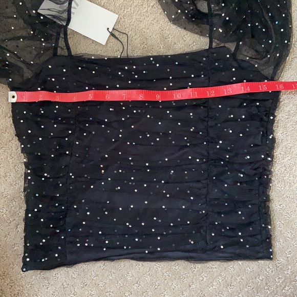 Zara new with tags black sparkly shirt - Picture 10 of 10